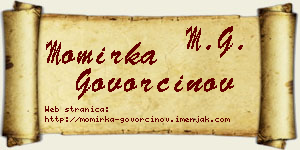 Momirka Govorčinov vizit kartica